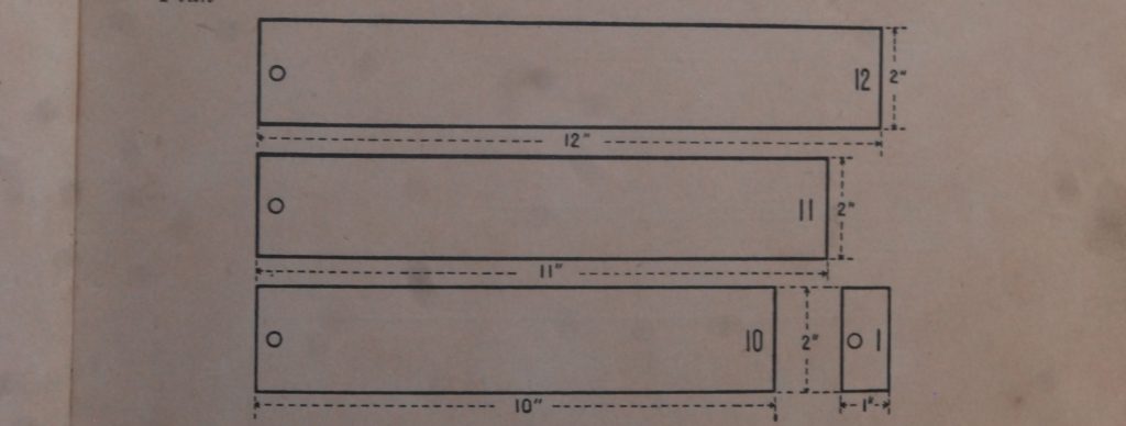 Cardboard, white paper from exercise books